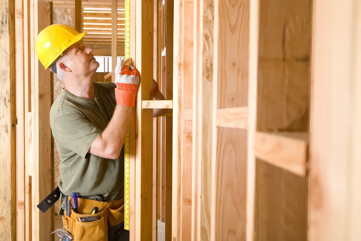 High-performance building materials for energy-efficient construction at a construction site