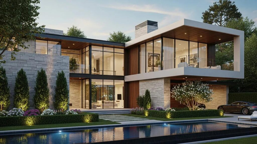 Luxurious Tanglewood home exterior representing premium residential renovations