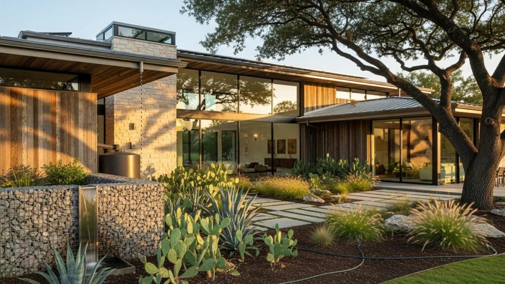 Luxury home in Houston emphasizing building science principles and energy efficiency