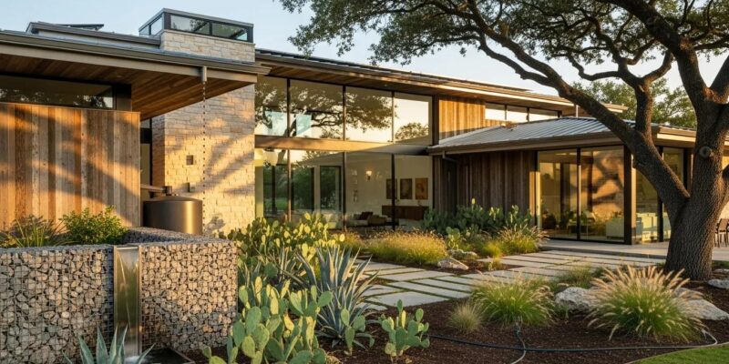 Luxury home in Houston emphasizing building science principles and energy efficiency