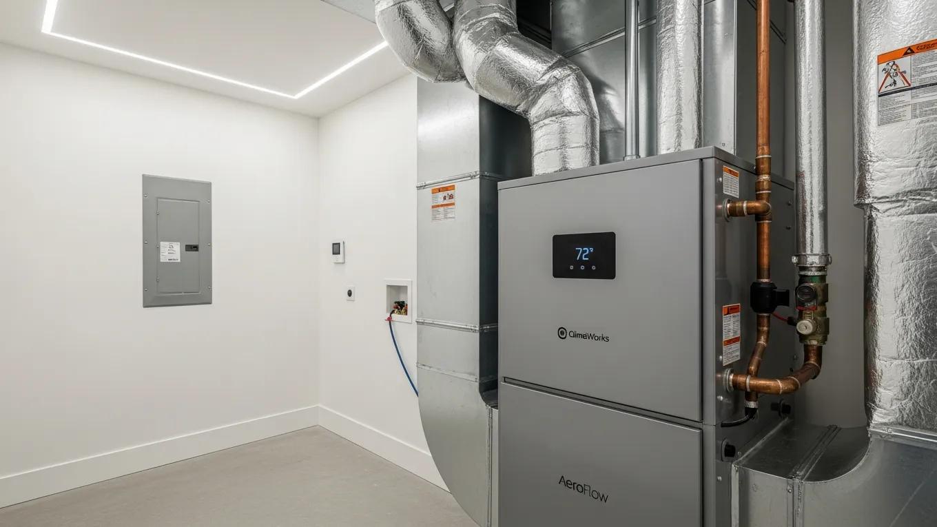 Modern HVAC system in a luxury home illustrating advanced technology and energy efficiency